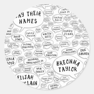 hun naam ronde sticker
