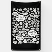 hun naam spandoek (Verticaal)