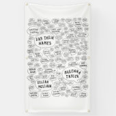 hun naam spandoek (Verticaal)