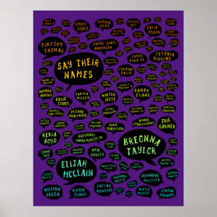 hun naam te zeggen : de regenboog poster