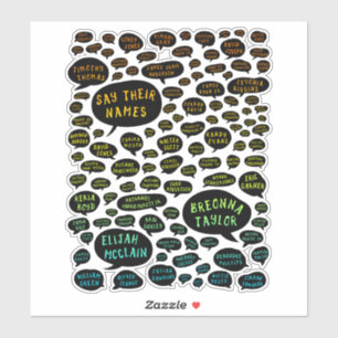 hun naam te zeggen : de regenboog sticker