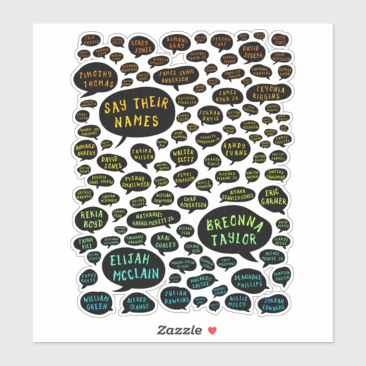 hun naam te zeggen : de regenboog sticker (Vel)