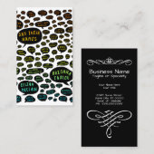 hun naam te zeggen : de regenboog visitekaartje (Voorkant / Achterkant)