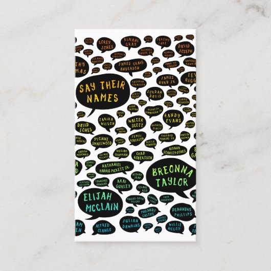 hun naam te zeggen : de regenboog visitekaartje (Voorkant)