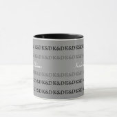 hun namen , gepersonaliseerd zwart - wit mok (Midden)