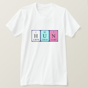 Hun periodiek table name shirt