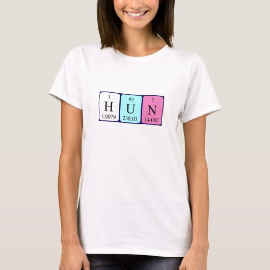 Hun periodiek table name shirt (Voorkant)