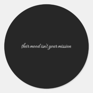 Hun stemming is niet jouw missie, therapie voor ge ronde sticker