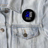 Hun strijd is mijn bewustwording van kindermisbrui ronde button 5,7 cm (In situ)