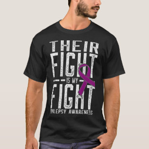 Hun strijd is mijn strijd epilepsie bewustzijn t-shirt