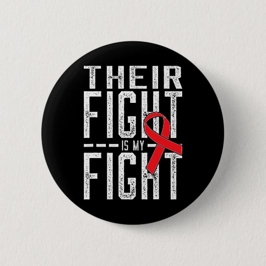 Hun strijd is mijn strijd tegen bloedkanker bewust ronde button 5,7 cm (Voorkant)