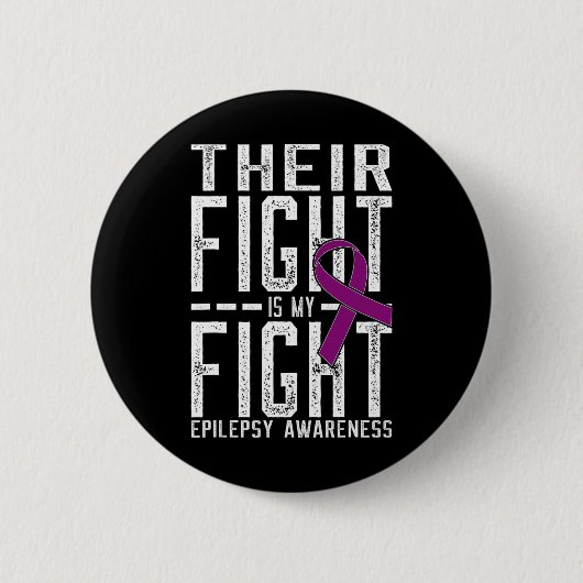Hun strijd is mijn strijd tegen epilepsie ronde button 5,7 cm (Voorkant)