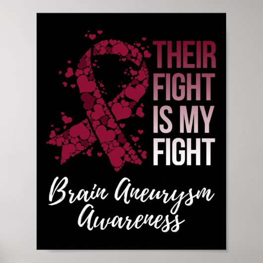 Hun strijd is mijn strijd tegen hersenaneurysma-be poster (Voorkant)