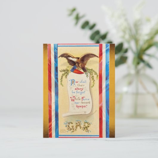 "Hun verhaal zal niet vergeten worden" GAR-prentbr Briefkaart (Staand voorkant)