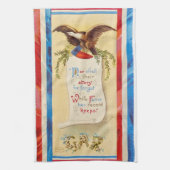 "Hun verhaal zal ook niet vergeten worden" GAR Tea Theedoek (Verticaal)