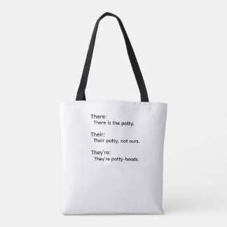 Hun Zij Ze Zijn Er/Ergens Hun Grammatica Tote Bag
