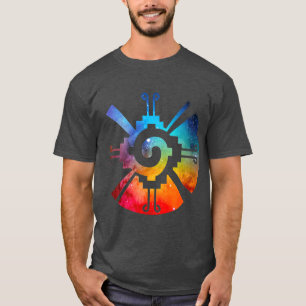 Hunab Ku Aztec Mayan Galaxy-symbool T-shirt