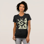 Hunab Ku-Black en White T-shirt (Voorkant volledig)