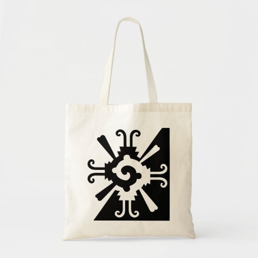 Hunab Ku-Black en White Tote Bag (Voorkant)