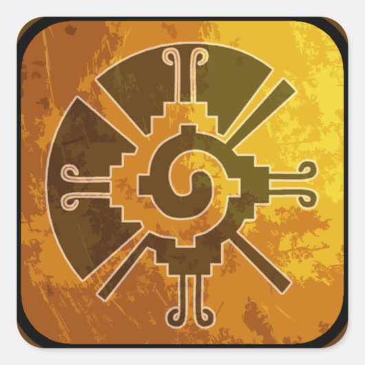 Hunab Ku Brown Stickers (Voorkant)