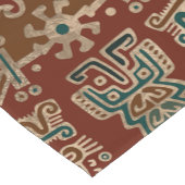 Hunab Ku Gold Red en Blauwgroen Korte Tafelloper (Hoek)