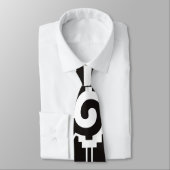 Hunab Ku Mayan symbool zwart-wit Stropdas (Gebonden)