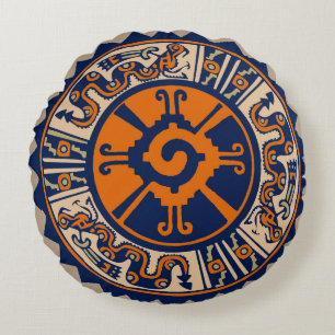 Hunab Ku Mayan Worpillow Rond Kussen