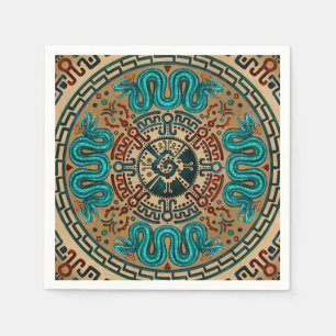 Hunab Ku met dubbele kop en kleur Servet