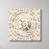 Hunab Ku Pastel goud #2 Canvas Afdruk (Voorkant)