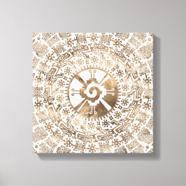 Hunab Ku Pastel goud #2 Canvas Afdruk