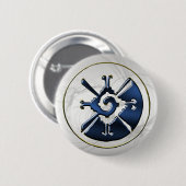 Hunab Ku Ronde Button 5,7 Cm (Voorkant /achterkant)