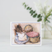 Hunca Munca en haar baby's door Beatrix Potter Briefkaart (Staand voorkant)