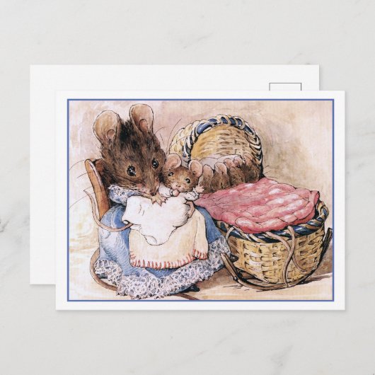 Hunca Munca en haar baby's door Beatrix Potter Briefkaart (Voorkant / Achterkant)