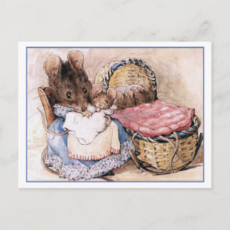 Hunca Munca en haar baby's door Beatrix Potter Briefkaart