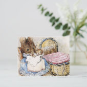 Hunca Munca her Baby Two Bad Mice Beatrix Potter Briefkaart (Staand voorkant)