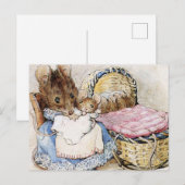 Hunca Munca her Baby Two Bad Mice Beatrix Potter Briefkaart (Voorkant / Achterkant)