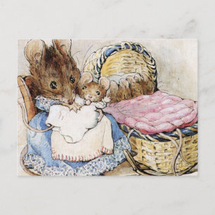 Hunca Munca her Baby Two Bad Mice Beatrix Potter Briefkaart