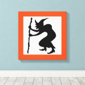 HUNCHBACK HALLOWEEN WITCH CANVAS AFDRUK (Insitu (Houten vloer))
