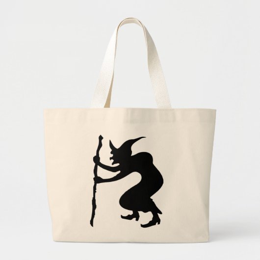 HUNCHBACK HALLOWEEN WITCH GROTE TOTE BAG (Voorkant)
