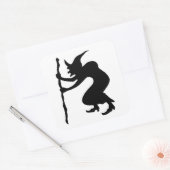 HUNCHBACK HALLOWEEN WITCH VIERKANTE STICKER (Envelop)