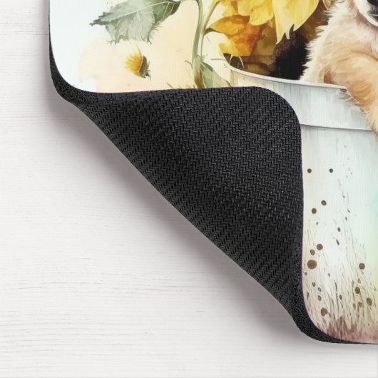 Hund Aquarell Muismat (Hoek)