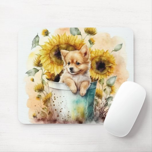 Hund Aquarell Muismat (Met muis)