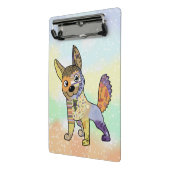 Hund kunterbunt mini klembord (Angled2)