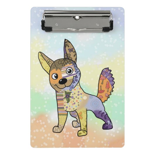 Hund kunterbunt mini klembord (Voorkant)
