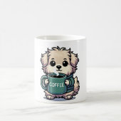 Hund mit Kaffeetasse Koffiemok (Center)