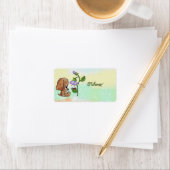 Hund und Blume Etiket (Insitu)