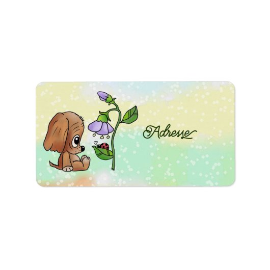 Hund und Blume Etiket (Voorkant)