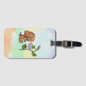 Hund und Blume Gepäckanhänger Bagagelabel (Voorkant (horizontaal))