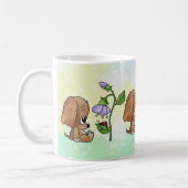 Hund und Blume Koffiemok (Links)