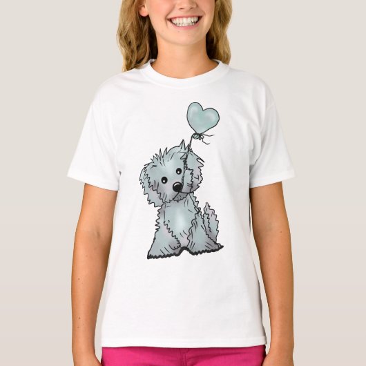 hund und luftballon T-Shirt (Voorkant)